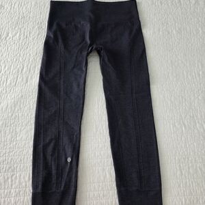 LULULEMON leggings Ebb Street Cuff Ribbed Leggings Tights Ribbed Cuff Hemline